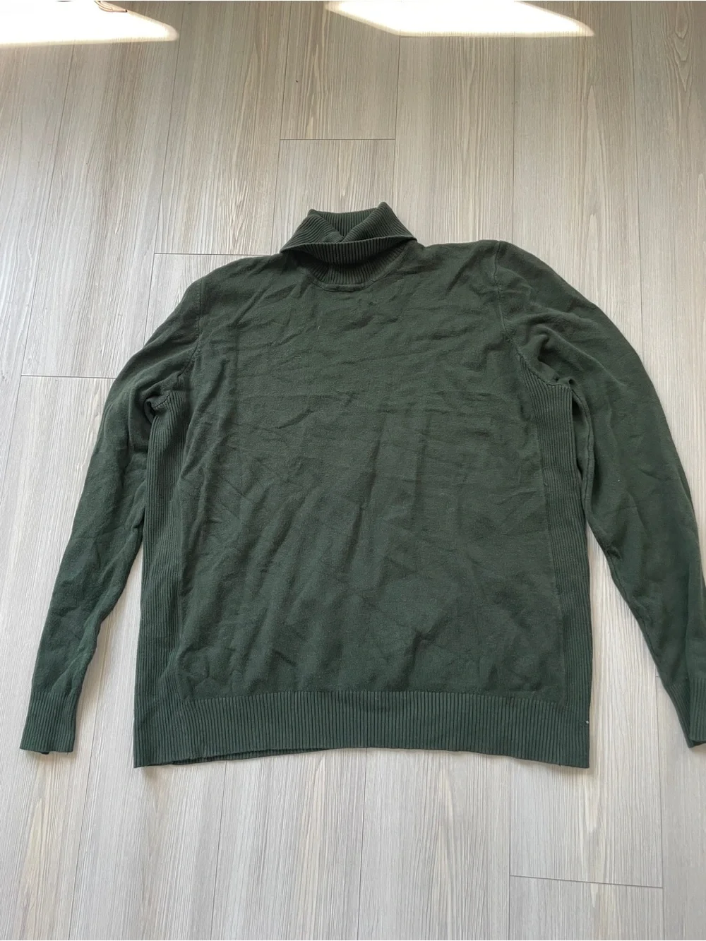 Joseph Men's Forest Green Turtleneck Sweater